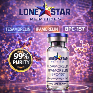 Tesamorelin, Ipamorelin, BPC-157 (8mg/2mg/2mg Blend)