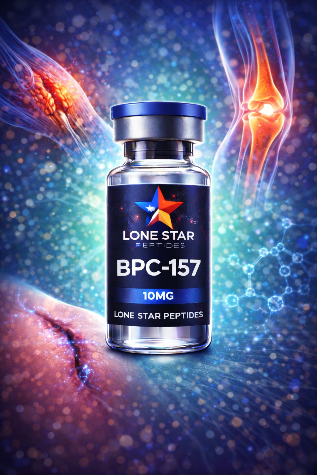 Lone Star Peptides BPC-157 10mg research vial